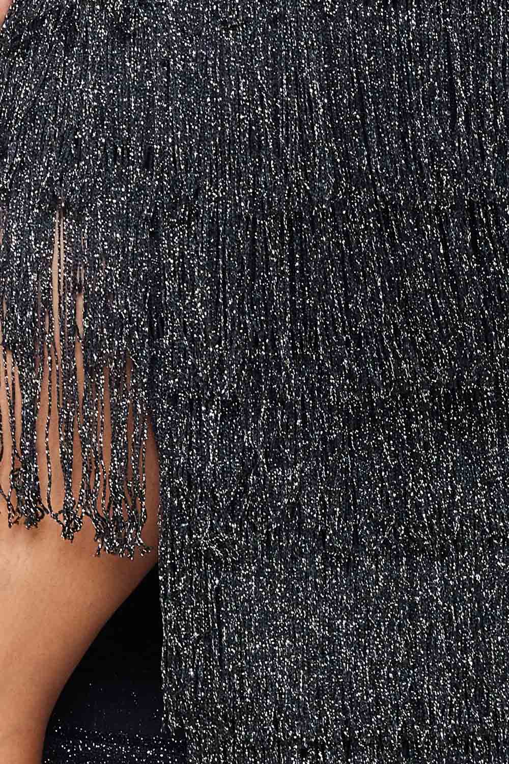 Symphony Set - Fringe Tube Top And Midi Skirt Set
