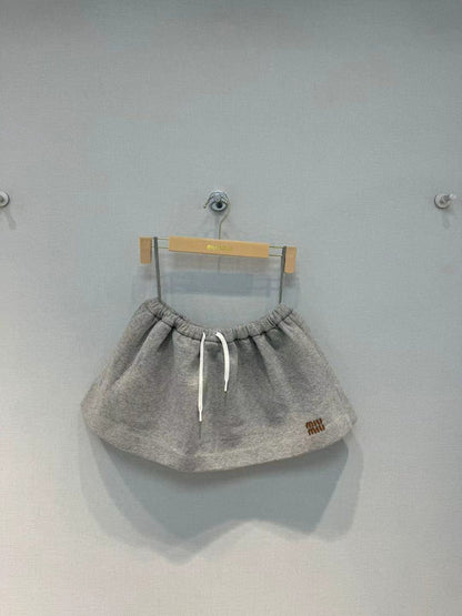 Miu Short Grey Cotton