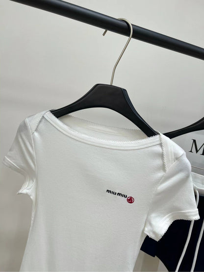 Miu 25 Body Suit White Cotton 208771