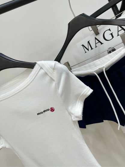 Miu 25 Body Suit White Cotton 208771