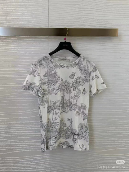 CD T-Shirt White Cotton Style 1