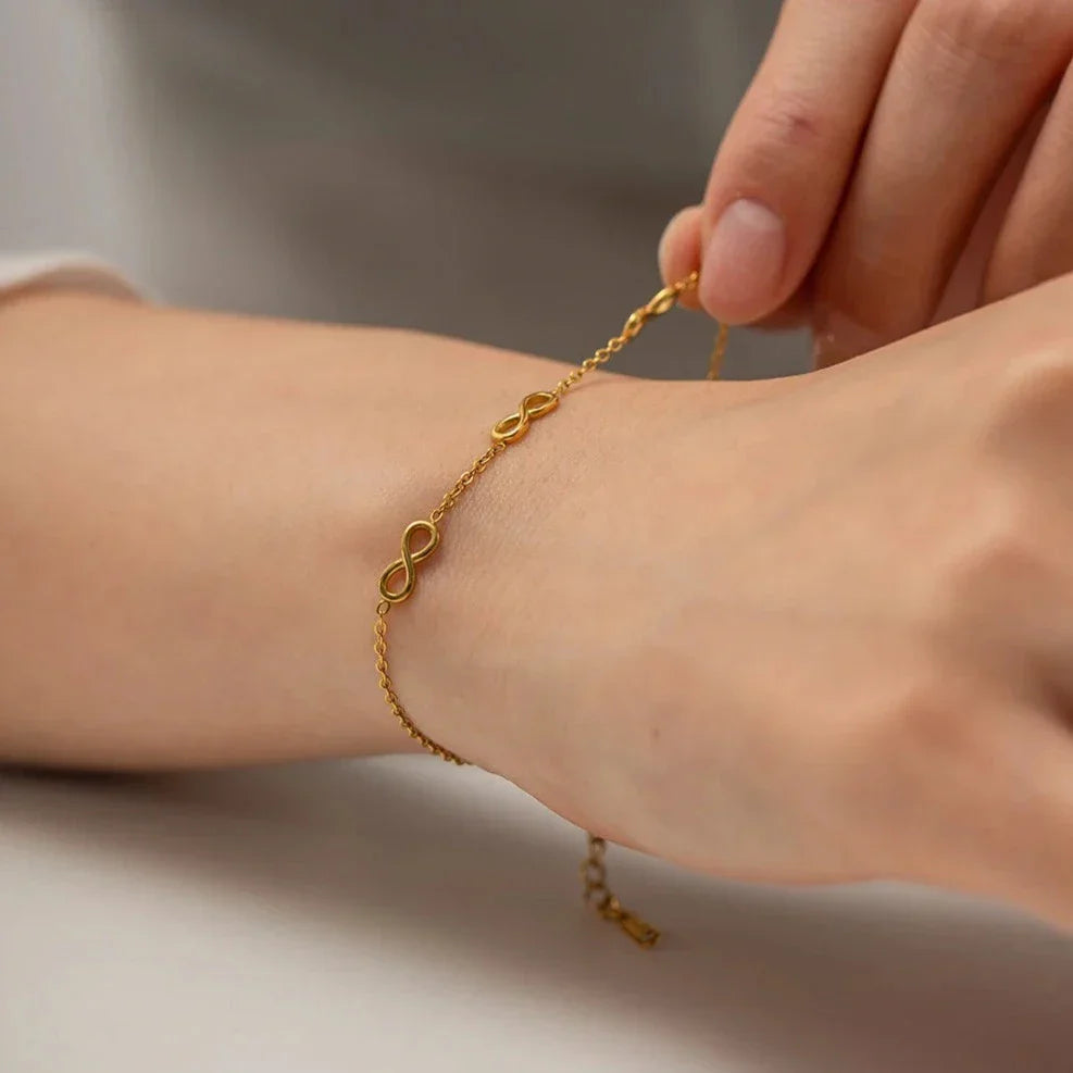 Infinity Embrace Gold Bracelet