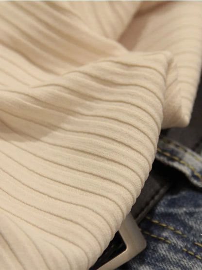 Chalecos de punto para mujer, top de cuello redondo liso, camiseta sin mangas informal fina a la moda para mujer, camiseta de punto de verano 2025 para mujer, chaleco para mujer
