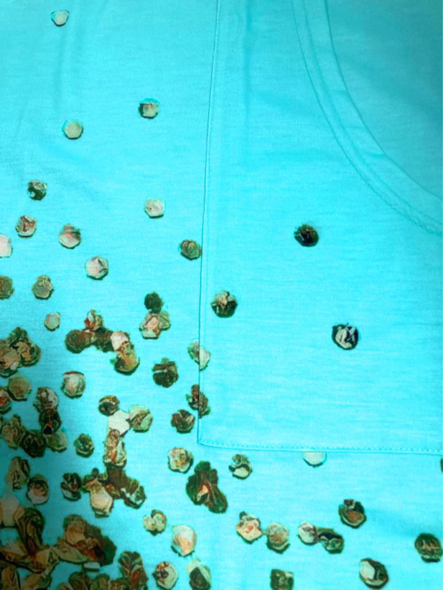 Vestido estilo camiseta de mujer con cuello en V y bolsillo de imitación de mezclilla, talla grande – Vestidos holgados de verano