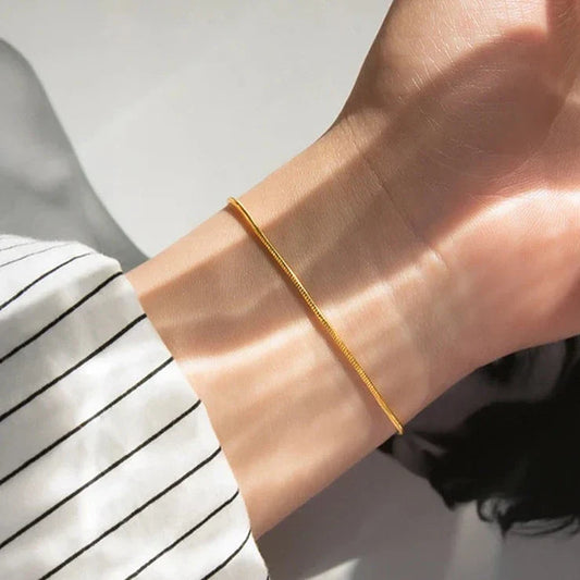 Lina Gold Snake Chain Bracelet