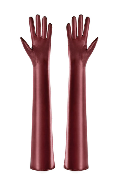 Guantes a juego de piel sintética Denise 
