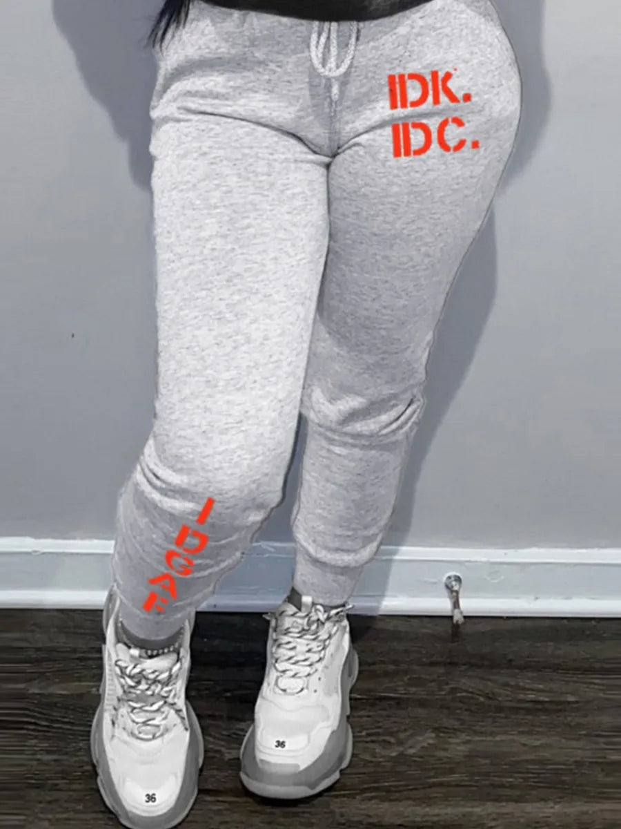 Pantalones deportivos de cintura media con cordón y estampado de letras para hombre, ropa de otoño e invierno para hombre, pantalones casuales de moda con cordón, pantalones deportivos de moda para hombre.