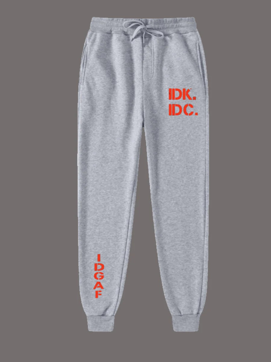 Pantalones deportivos de cintura media con cordón y estampado de letras para hombre, ropa de otoño e invierno para hombre, pantalones casuales de moda con cordón, pantalones deportivos de moda para hombre.