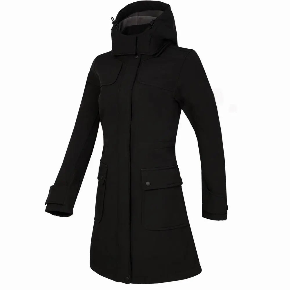 Classic Long Waterproof Outdoor Rain Jacket with Hood for Women | Great for Outdoor Activities