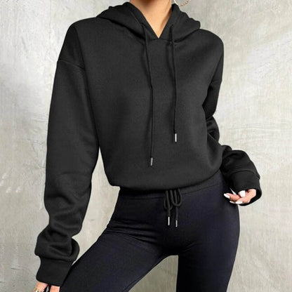 Sudadera con capucha y holgada para mujer, ropa de otoño