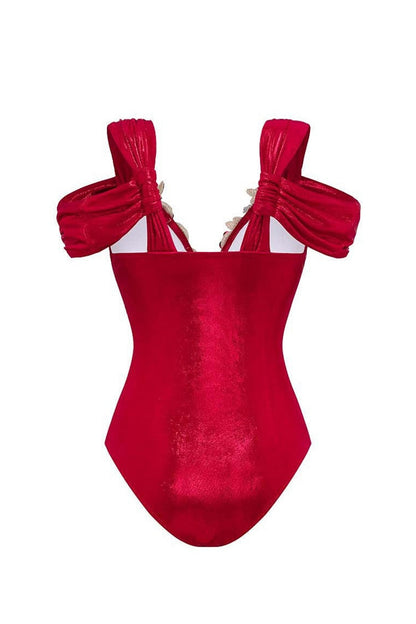 Rita V-neck Crystal Embellished Two-pieces Swim Set