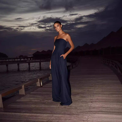 Mono informal ajustado sin espalda para mujer