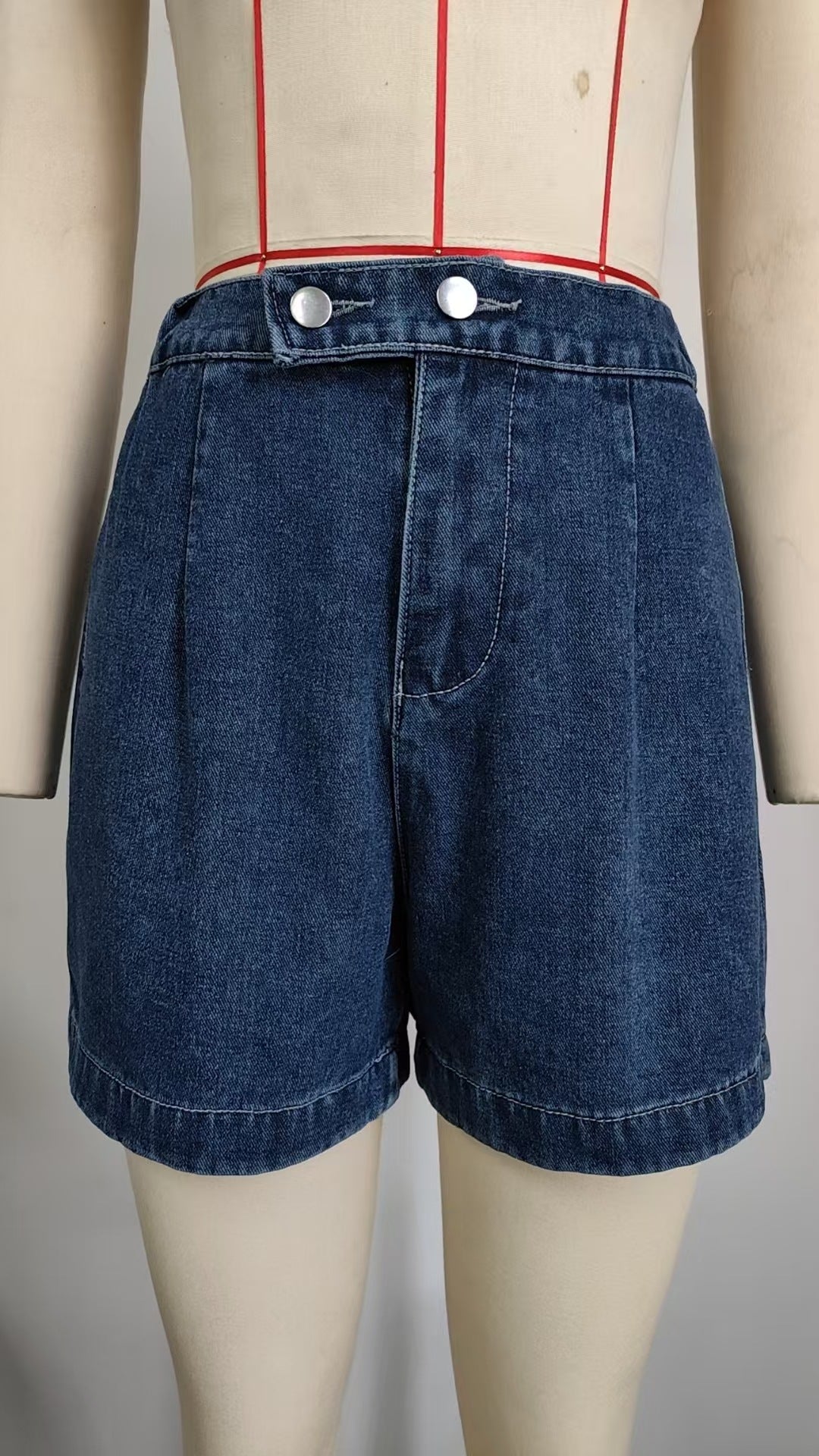 Women Clothing Summer Washed Sleeveless Casual Denim Shorts Two Piece Sets