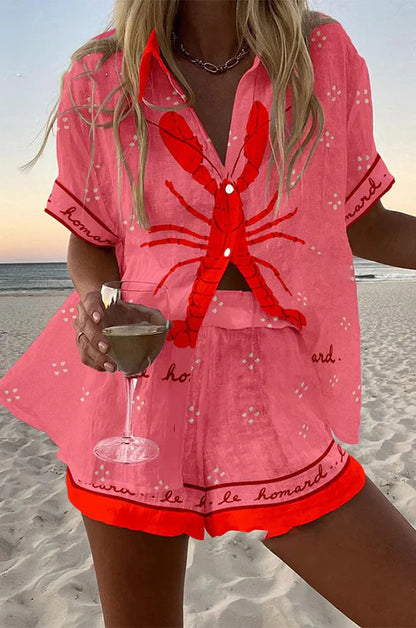 Danae™ | Short Pink Suit
