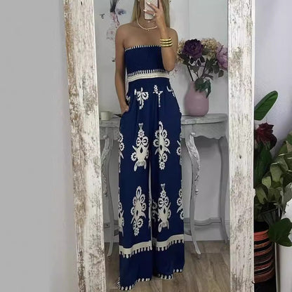 Mono informal de cintura alta con estampado de hipster callejero para mujer