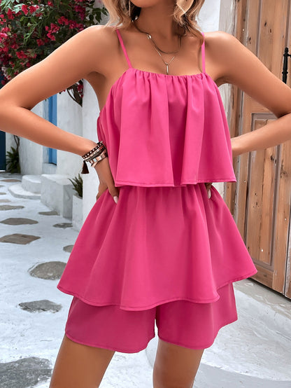 Mono de verano sin mangas con tirantes para mujer