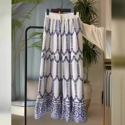 Falda de dos piezas con sujetador y encaje estampado sexy de verano para mujer