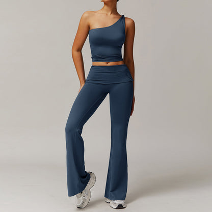 Ropa de yoga cepillada para mujer, informal, cómoda, para correr, hacer ejercicio y entrenar.