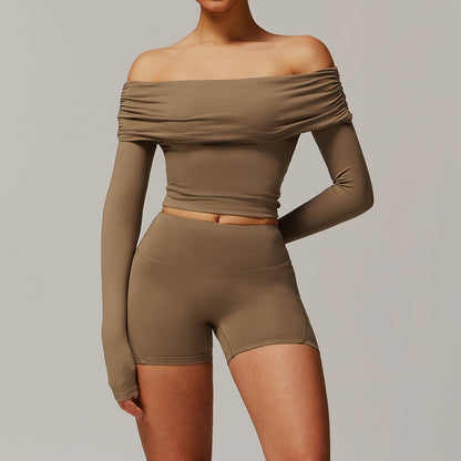 Ropa de yoga cepillada para mujer, informal, cómoda, para correr, hacer ejercicio y entrenar.
