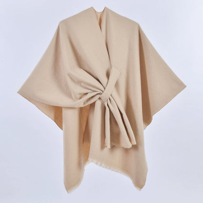 Kimono Style Belted Cape for Women - Nadia