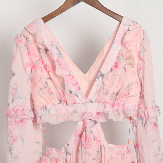 Spring Summer Chiffon Dress