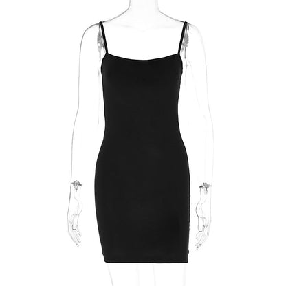 Vestido tubo ajustado sin mangas sexy de verano con espalda descubierta para mujer