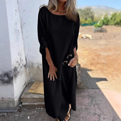 Bata asimétrica irregular holgada con hebilla de metal para primavera y verano para mujer