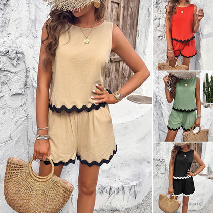 Ropa de mujer Primavera Verano Traje casual de encaje