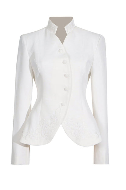 Conjunto de falda plisada con bordado Christine 
