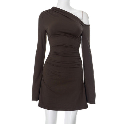 Vestido ajustado con espalda descubierta y estampado de leopardo para mujer