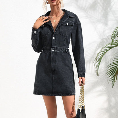 Vestido vaquero elegante Trendy Grace para mujer
