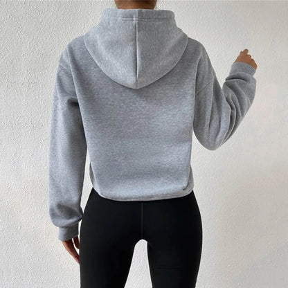 Sudadera con capucha y holgada para mujer, ropa de otoño