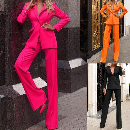 Ropa de mujer Otoño Nuevo Blazer Conjunto de dos piezas Ropa de mujer Blazer