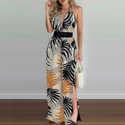 Women Clothing Digital Printing Colorful Jumpsuit Women