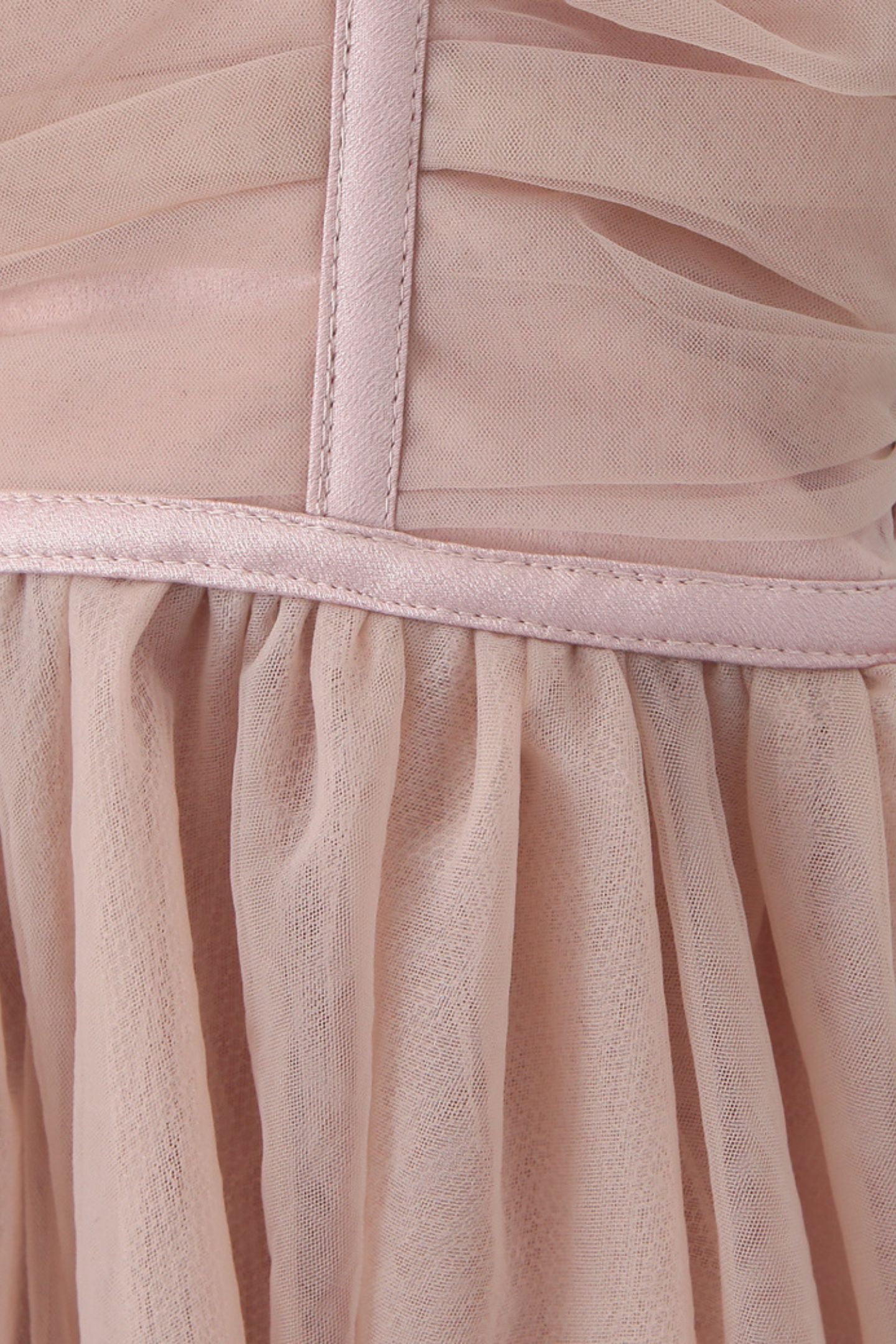 Vestido lencero mini de malla con lazo Myrna 