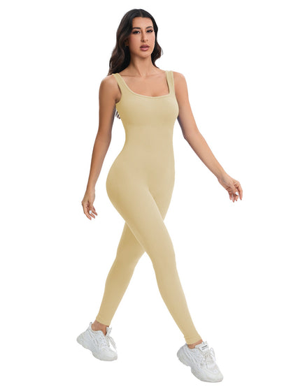 Pantalones deportivos de yoga para correr, entrenamiento, secado rápido, transpirables, sin costuras, de punto, color melocotón, ajustados a la cadera.