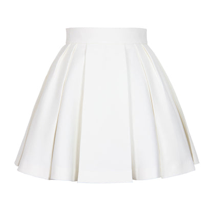 Chaleco de tirantes de verano, falda de línea A, falda de subred, falda roja, atuendo para mujer