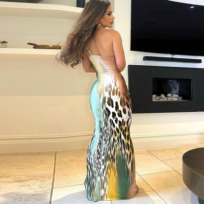 Vestido ajustado con aberturas y corte cruzado para mujer, de longitud media, con aberturas y corte cruzado, vestido de un solo paso