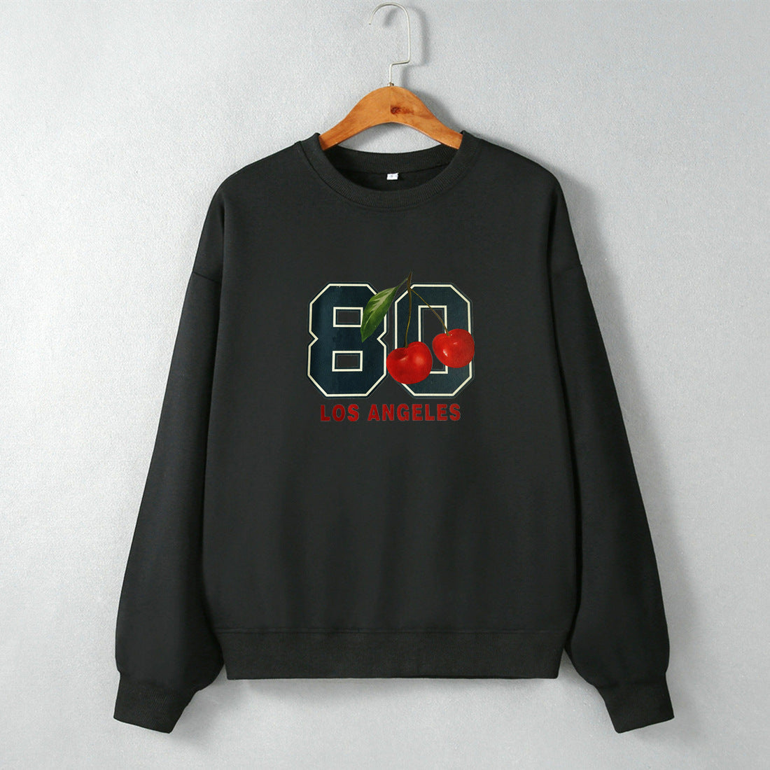 Sudadera holgada de manga larga con cuello redondo y hombros descubiertos para mujer, estilo hipster urbano, ropa informal para otoño e invierno.