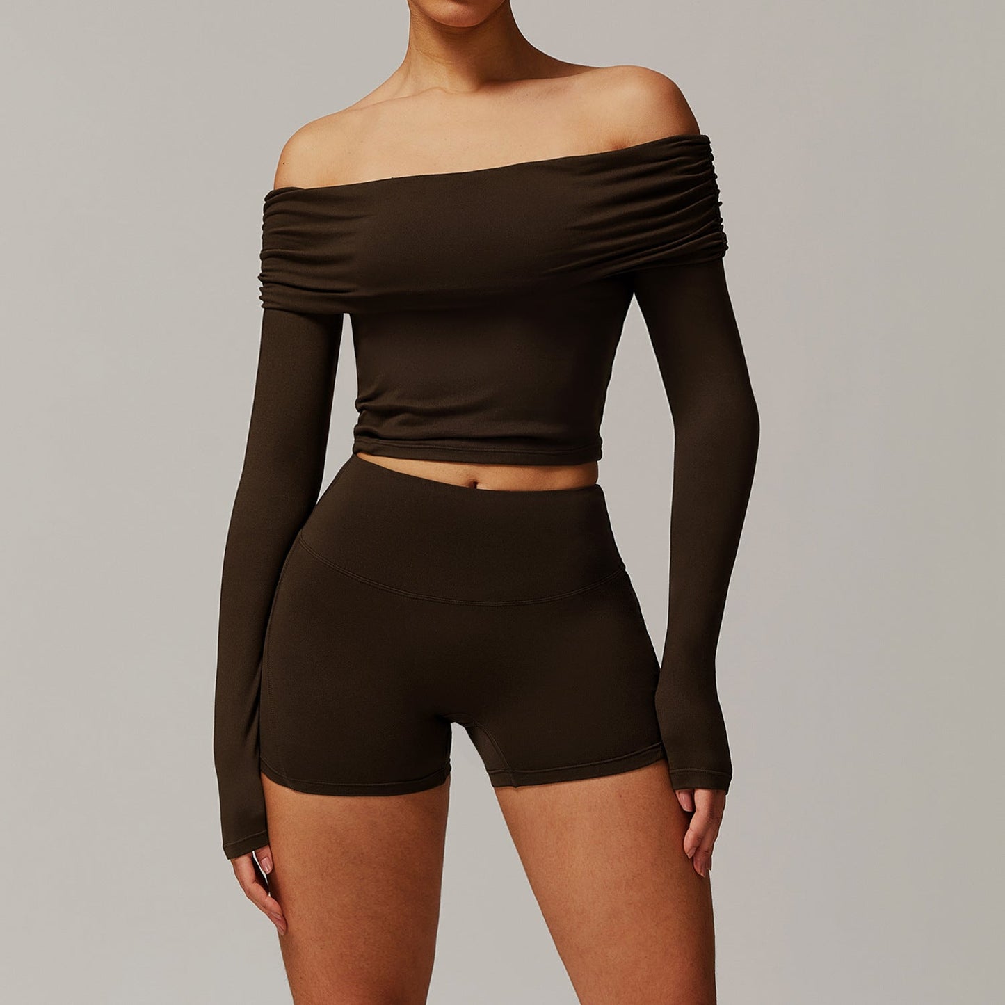 Ropa de yoga cepillada para mujer, informal, cómoda, para correr, hacer ejercicio y entrenar.