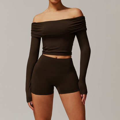 Ropa de yoga cepillada para mujer, informal, cómoda, para correr, hacer ejercicio y entrenar.