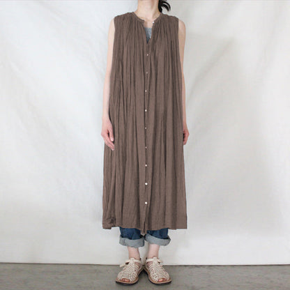 Vestido plisado francés de verano estilo occidental parisino, suelto, de gran tamaño, corte A, se puede usar como blusa.