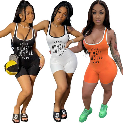 Mono corto de verano con estampado gráfico de letras para mujer, informal, deportivo, para discoteca