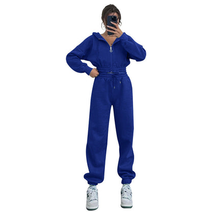 Suéteres ajustados con cremallera y capucha para mujer, ropa informal para hacer ejercicio, otoño e invierno