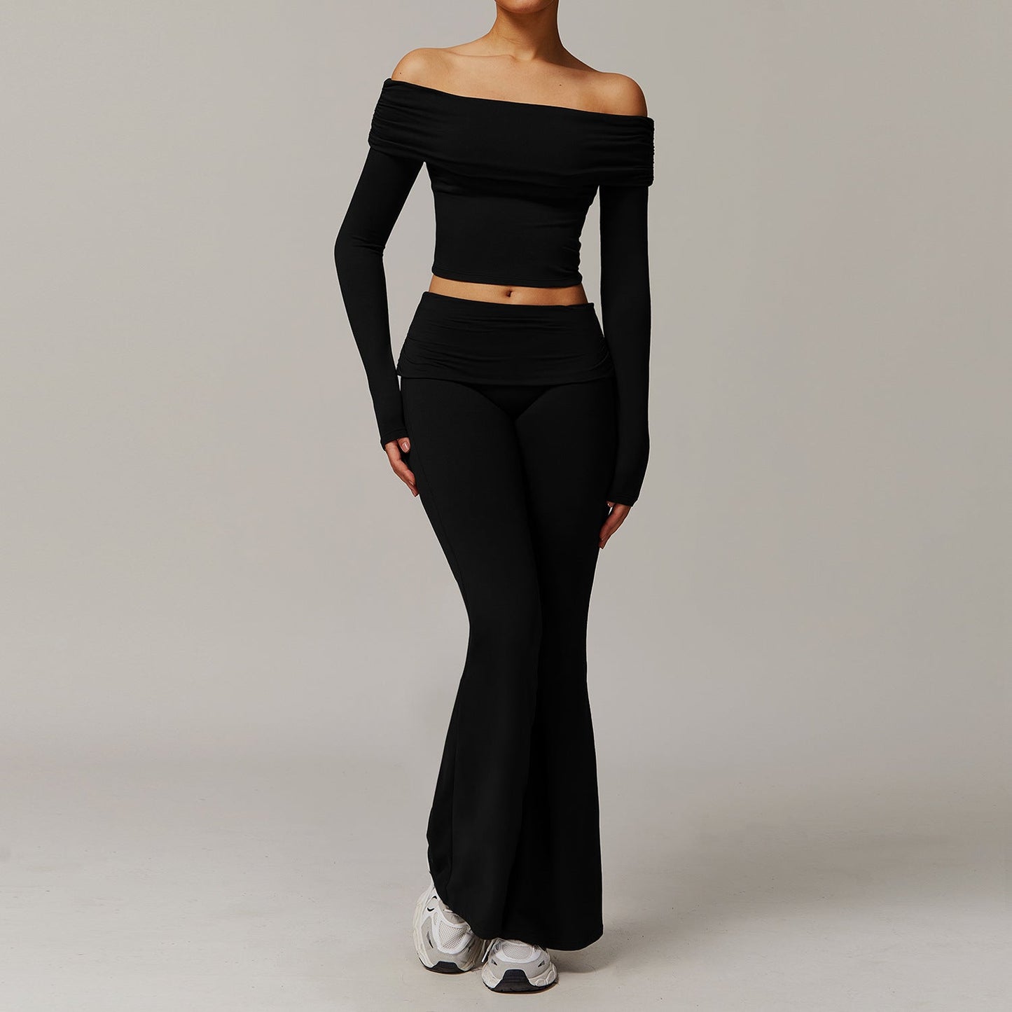 Ropa de yoga cepillada para mujer, informal, cómoda, para correr, hacer ejercicio y entrenar.