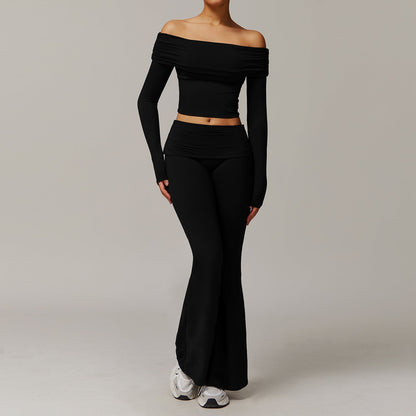 Ropa de yoga cepillada para mujer, informal, cómoda, para correr, hacer ejercicio y entrenar.