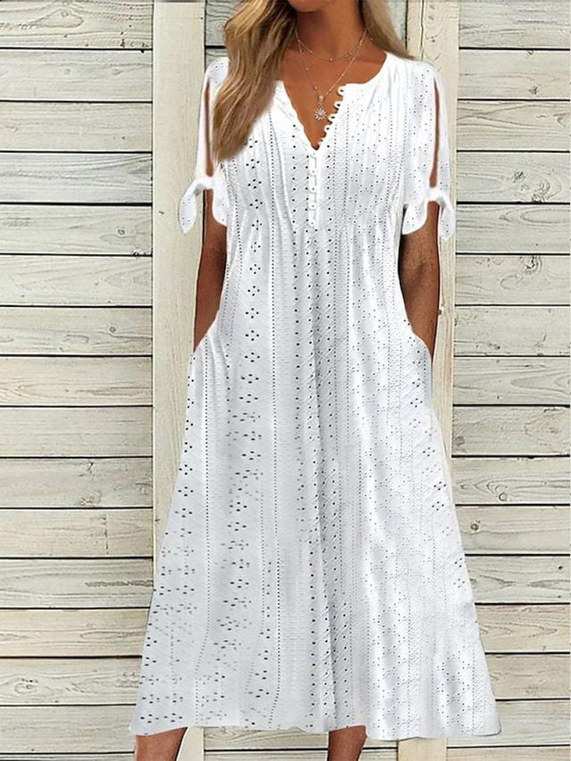 Antoinette - Midi Dress - Leisure - Material - Ideal for Summer