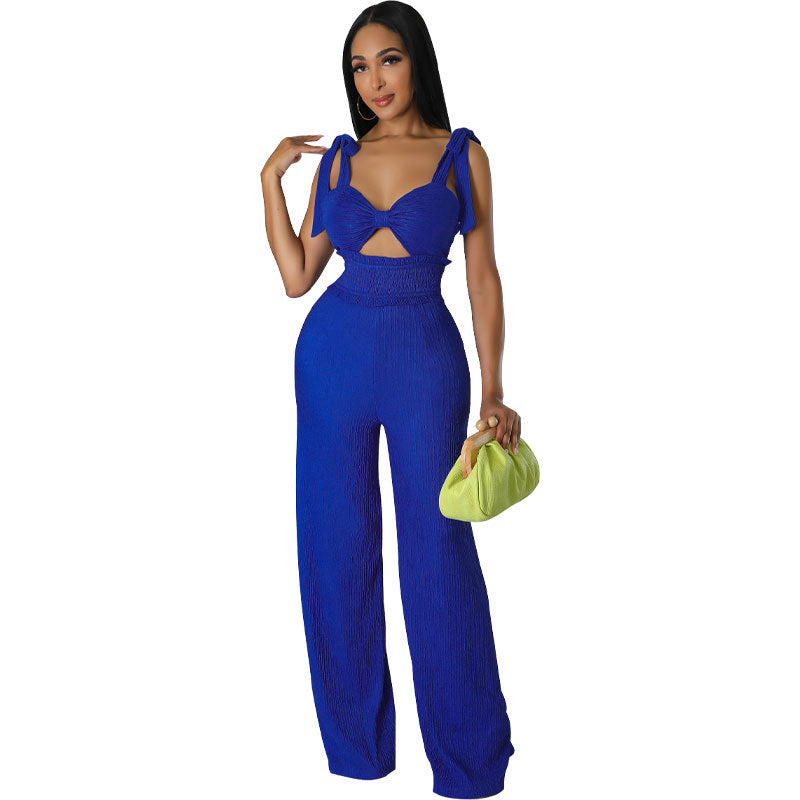 Ropa de mujer Mono Pantalones Verano Sin Mangas Mono Casual