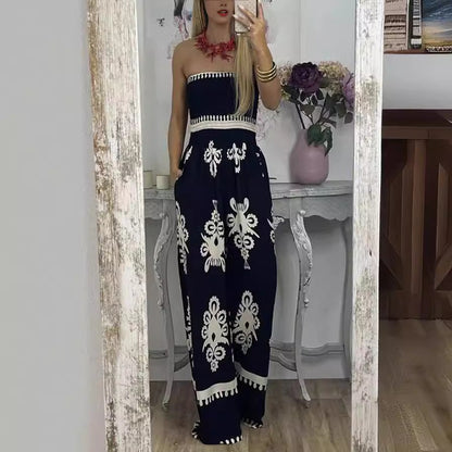 Mono informal de cintura alta con estampado de hipster callejero para mujer