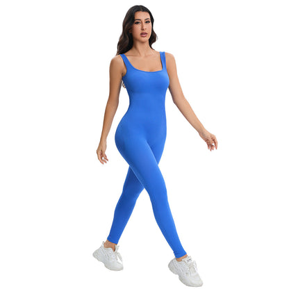 Pantalones deportivos de yoga para correr, entrenamiento, secado rápido, transpirables, sin costuras, de punto, color melocotón, ajustados a la cadera.